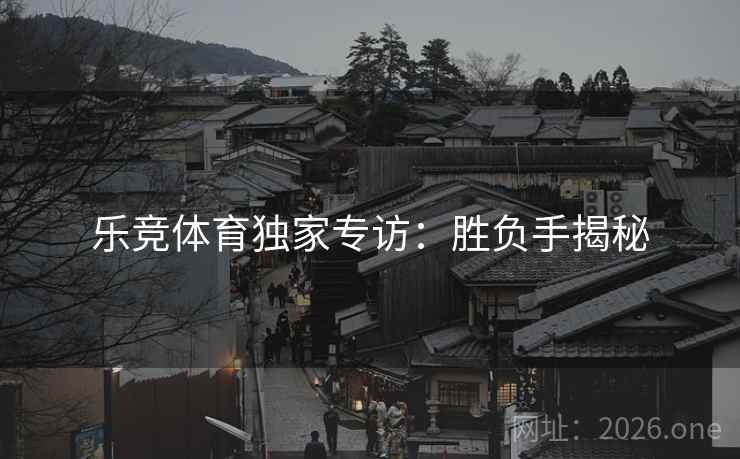 乐竞体育独家专访:胜负手揭秘 第2张 乐竞体育独家专访:胜负手揭秘 第2张