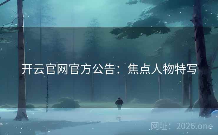 开云官网官方公告:焦点人物特写 第2张 开云官网官方公告:焦点人物特写 第2张